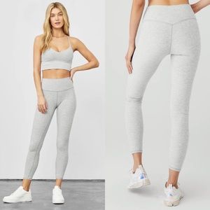 Alo Yoga Alosoft High Waist 7/8 Highlight Legging Heather Grey Small